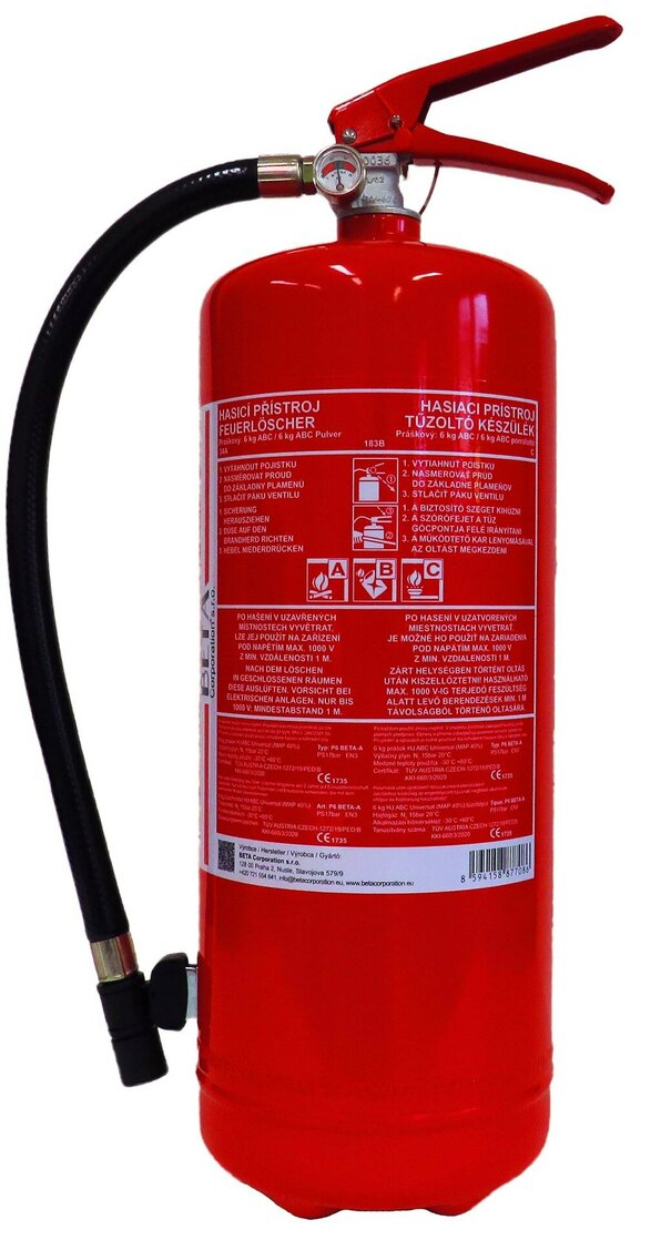 Hasiaci prístoroj 6 kg P6 BETA - A