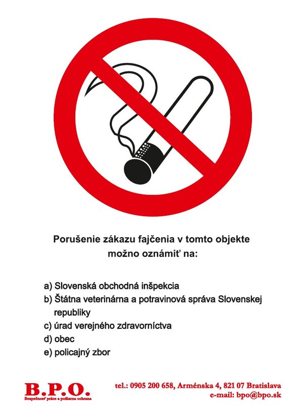 Zákaz fajčiť